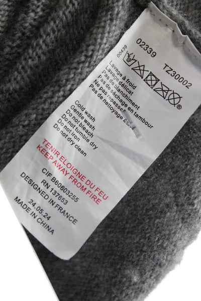 Tartine et Chocolat Childrens Girls Embroidered Sweater Dress Grey Size 12