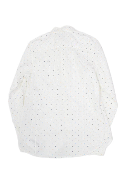 Scotch & Soda Childrens Boys Diamond Print Button Down Shirt White Size 12