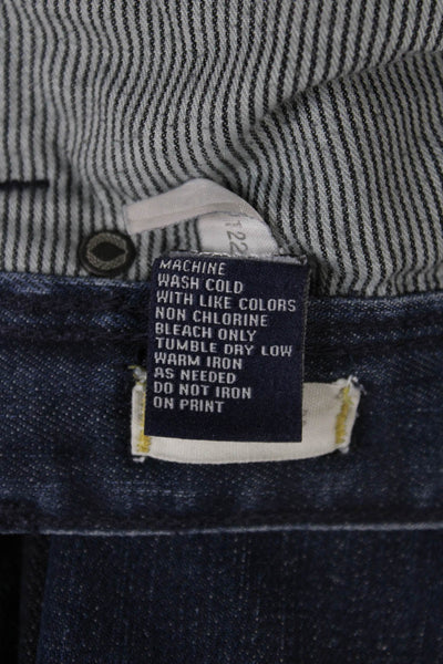 Madewell Women Skinny Jeans Blue Cotton Mid Rise Button Fly Size 26