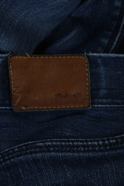 Madewell Women Skinny Jeans Blue Cotton Mid Rise Button Fly Size 26