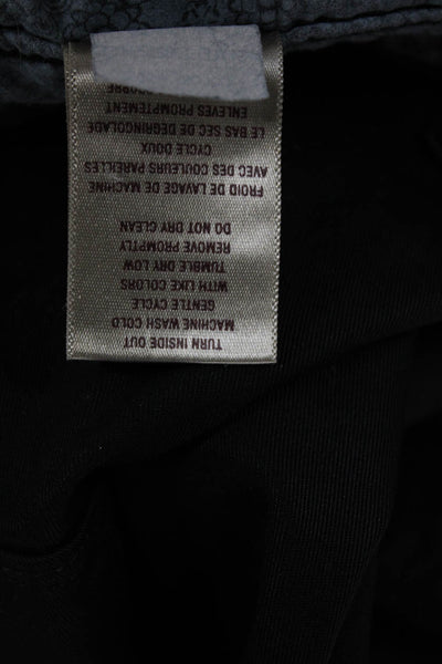 Paige Womens Skinny Jeans Black Solid Cotton Blend Button Size 25