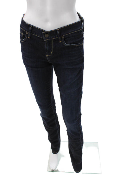 Citizens of Humanity Women Skinny Jeans Blue Button Mid Rise Size 26