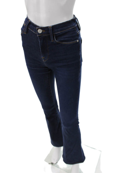 Frame Women Bootcut Jeans Blue High Rise Cotton Button Size 24