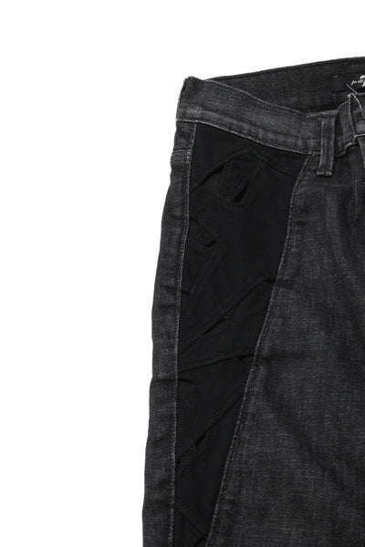 7 For All Mankind Womens Skinny Black Low Rise Cotton Jeans Size 24