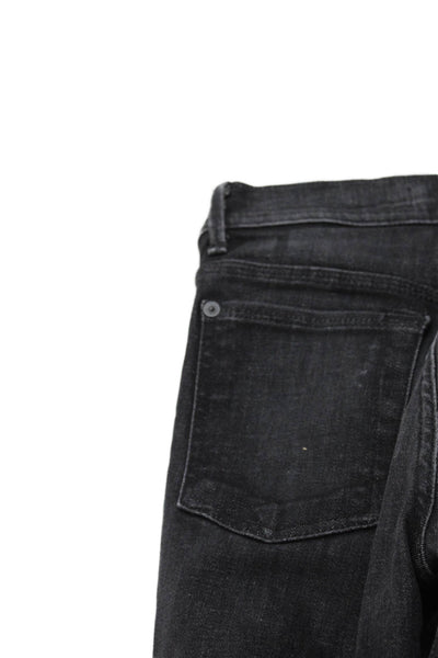 7 For All Mankind Womens Skinny Black Low Rise Cotton Jeans Size 24