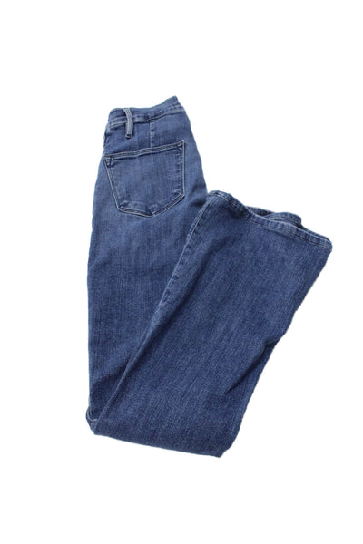 Frame Denim Women Flared Jeans High Rise Blue Size 24