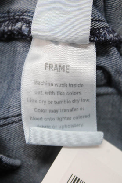 Frame Denim Women Flared Jeans High Rise Blue Size 24