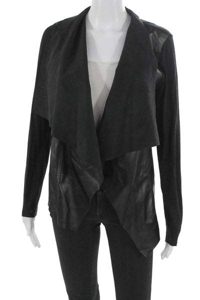 Michael Michael Kors Women Basic Jacket Black Cotton Collar Long Sleeve Size S