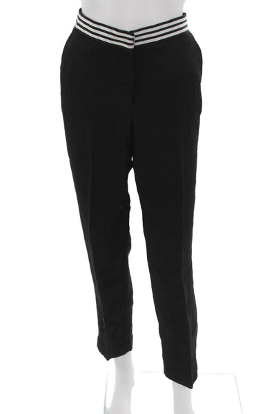 Karl Lagerfeld Women Dress Pants Black Viscose Zip Inseam 28 Size 6