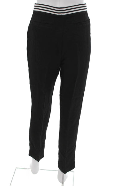 Karl Lagerfeld Women Dress Pants Black Viscose Zip Inseam 28 Size 6