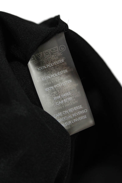 Karl Lagerfeld Womens Black Collared Long Sleeve Basic Blouse Size S
