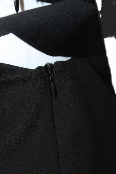 Zara Women Bodycon Black V-Neck Long Sleeve Dress Size XS