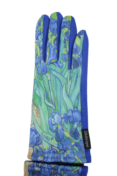 Rain Caper Womens Smartphone Touch Screen Floral Gloves Blue Green Size OS