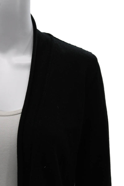 Biana Womens Cardigan Black Viscose Long Sleeve Size S