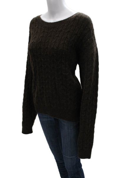 The Skirt Shopp Women Cashmere Geometric Boat Neck Pullover Sweater Size L