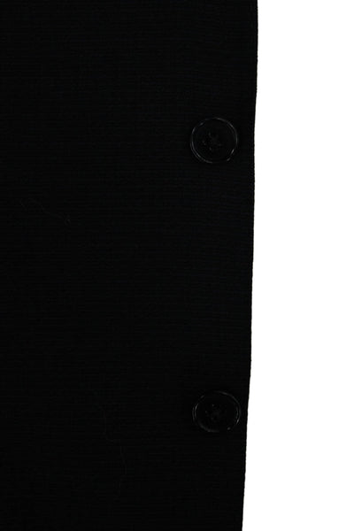 Armani Collezioni Mens Blue Wool Blazer Solid Size 48