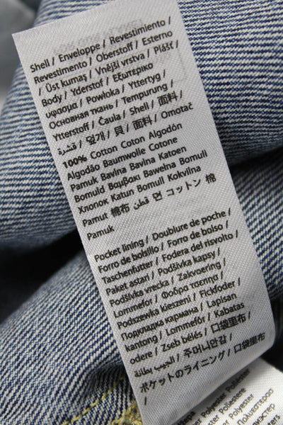 NA-KD Women Cropped High Rise Blue Jeans Size 36