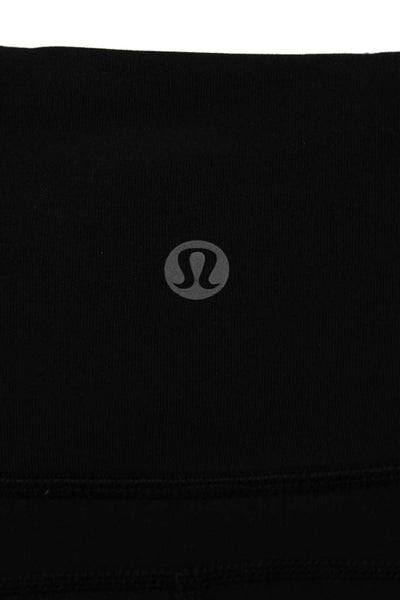 Lululemon Womens Black Nylon Blend Capri Leggings Size 2