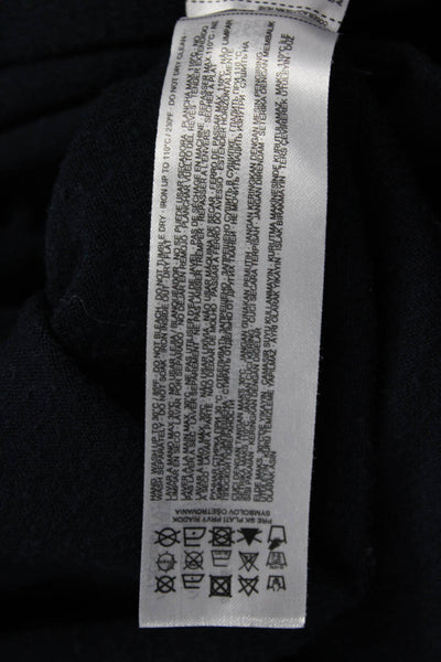 MNG Women Sweater Dress Blue Mock Neck Long Sleeve Viscose Size XS