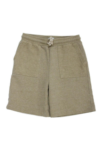 Bonpoint Boys Cotton Blend Drawstring Knit Shorts Brown Size 10A