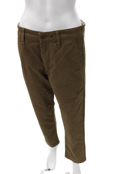Rag & Bone Mens Chino Pants Brown Cotton Button Fly Size 30