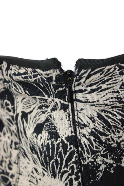 St. John Collection Womens Pleated Short Skirt Black Polyester Blend Size 4