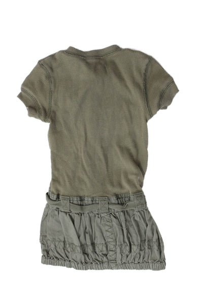 Ralph Lauren Blue Label Girls Cotton Short Sleeve Dress Green Size 3
