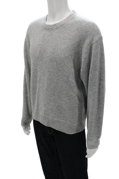 TNA Womens Pullover Gray Wool Crew Neck Long Sleeve Size M