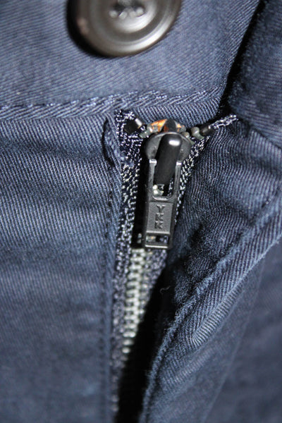 Zara Men Ankle Pants Blue Cotton Button Size 30