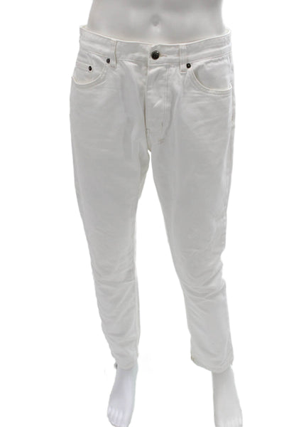 Ksubi Mens Tapered White Cotton Jeans Inseam 30 Size 32
