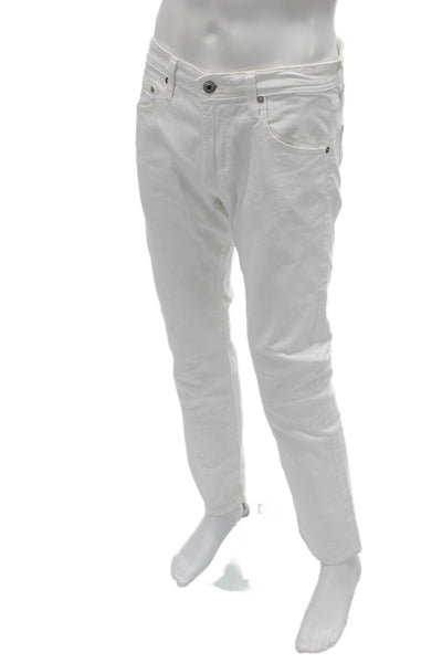 AG Adriano Goldschmied Mens White Straight Jeans Size 32