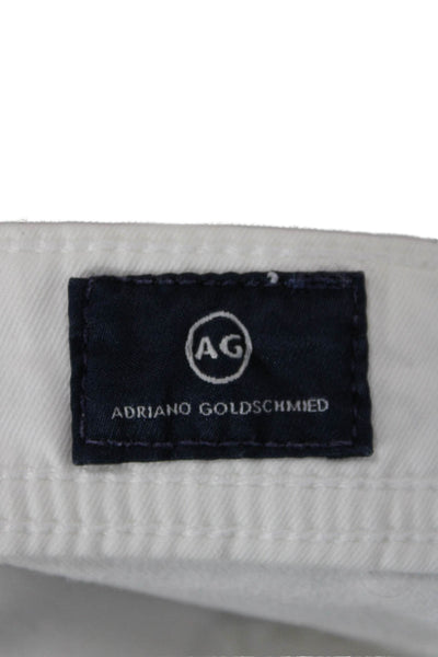 AG Adriano Goldschmied Mens White Straight Jeans Size 32