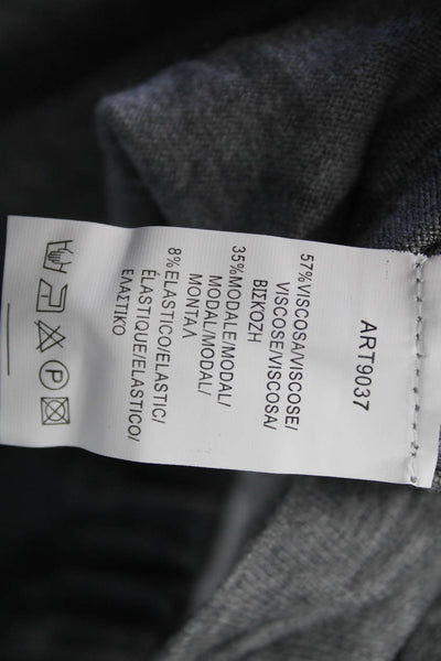 M Made In Italy Women Tunic Gray Viscose Cowl Neck Long Sleeve Pullover Size XS