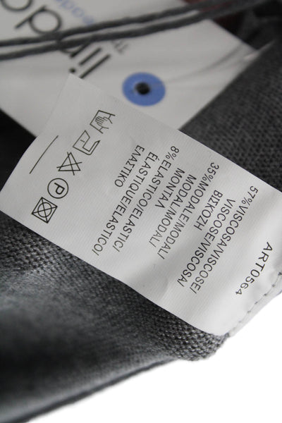 M Made In Italy Women Sweatpants Gray Viscose Pull On Size XL