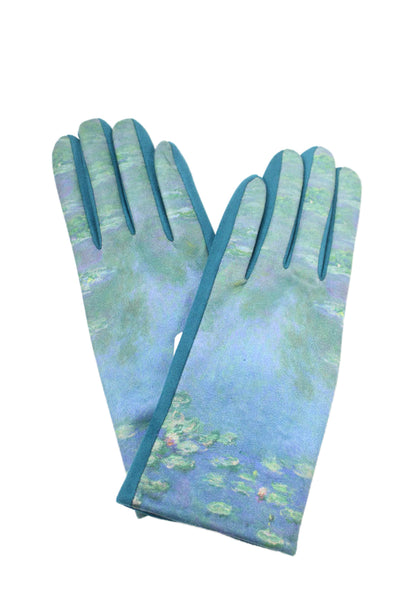 Rain Caper Womens Smartphone Touch Screen Printed Gloves Green Size OS