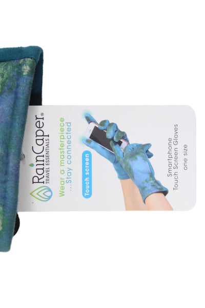 Rain Caper Womens Smartphone Touch Screen Printed Gloves Green Size OS