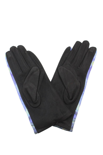 Rain Caper Womens Smartphone Touch Screen Printed Gloves Blue Black Size OS