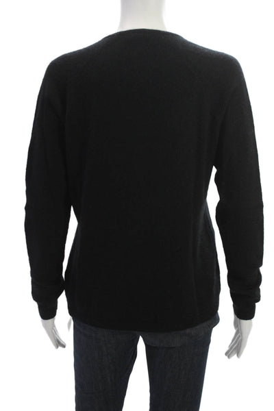 J. Mclaughlin Women Cashmere Pullover Sweater Crewneck Black Size M