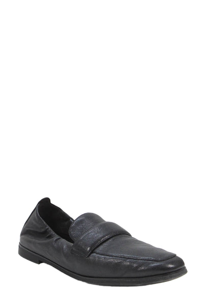 Cole Haan Womens Leather Slip On Casual Loafers Black Size 9
