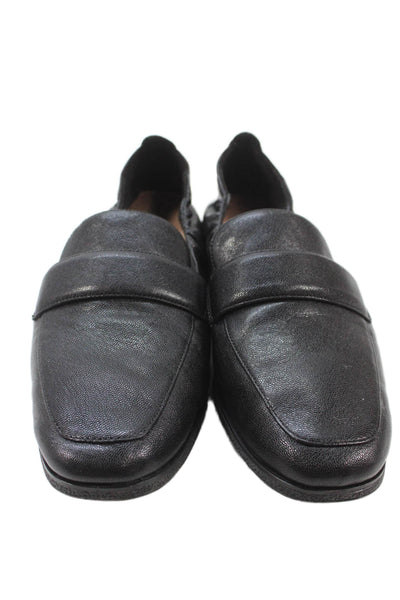 Cole Haan Womens Leather Slip On Casual Loafers Black Size 9