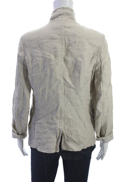 Kristensen Du Nord Womens Beige Basic Jacket Long Sleeve Button Size 1
