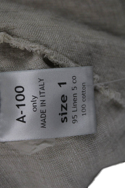 Kristensen Du Nord Womens Beige Basic Jacket Long Sleeve Button Size 1