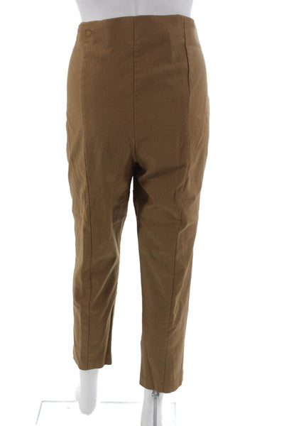 Chicos Womens Ankle Leggings Brown Rayon Solid Inseam 25in Size 25