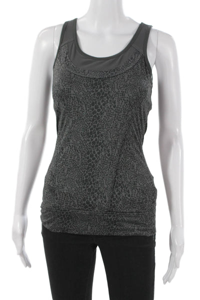 Adidas by Stella McCartney Womens Basic Gray Scoop Neck Sleeveless Tank Size S