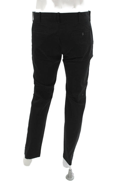 J Crew Mens Black Chino Pants 98% Cotton Size 32
