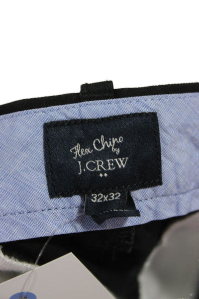 J Crew Mens Black Chino Pants 98% Cotton Size 32
