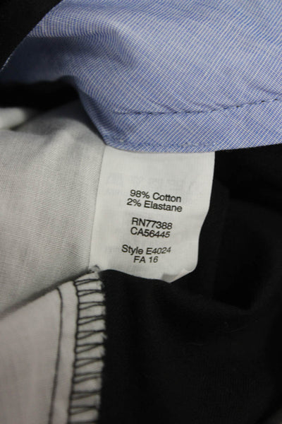 J Crew Mens Black Chino Pants 98% Cotton Size 32