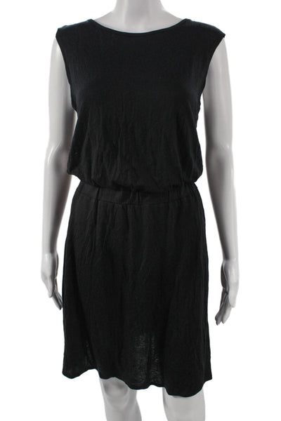 Athleta Womens Tank Dress Black Lyocell Petites Sleeveless Size XS