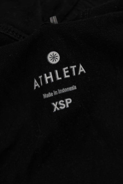 Athleta Womens Tank Dress Black Lyocell Petites Sleeveless Size XS