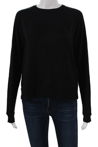 Beyond Yoga Womens Black Modal Crewneck Pullover Sweatshirt Long Sleeve Size XS